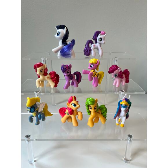 My Little Pony Mini G4 Blind bag Mixed Figures and 1 McDs Rarity Toy Lot of 10 - Picture 1 of 12